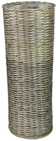 Šedý vysoký okrúhly kvetináč