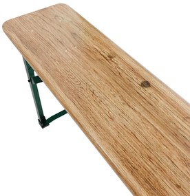 Pivný set 220 cm z jedľového dreva, skladacia, nosnosť 250kg