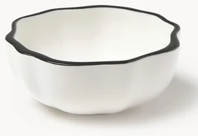 Porcelánové misky's vlnitým okrajom na dipy Bia, 4 ks