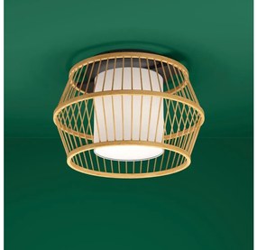 Eglo 390232 - Stropné svietidlo MONTERROSO 1xE27/40W/230V bambus