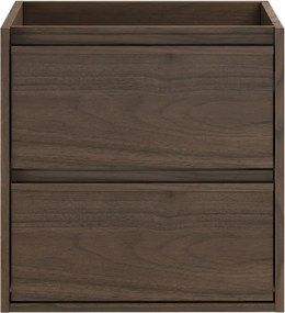 Závěsná skříňka pod umyvadlo Villa 50 cm ořech