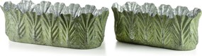 Sada 2 ks květináčů MARINA VIII zelená