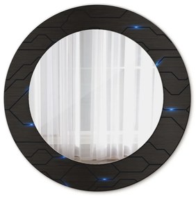 Okrúhle ozdobné zrkadlo Futuristický abstrakt fi 50 cm