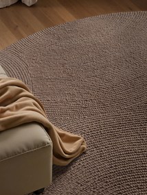 Hanse Home, AKCIA: 200x200 (průměr) kruh cm Kusový koberec Eleni 106219 Taupe kruh, hnedá, obývacia izba