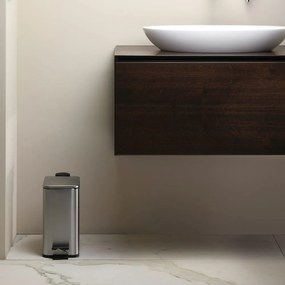 Nášľapný oceľový odpadkový kôš v matne striebornej farbe 5 l Erik – Spirella