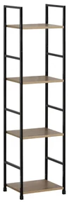 Regál GD-214 OAK Leik, 4 police, 29,2 x 23,5 x 112,5 cm