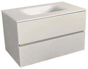 Kúpeľňová skrinka s umývadlom bílá mat Naturel Verona 86x51,2x52,5 cm biela mat VERONA86BMBM
