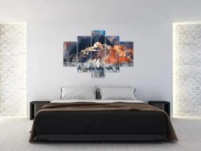 Obraz - Ilustrácia potníkov (150x105 cm)