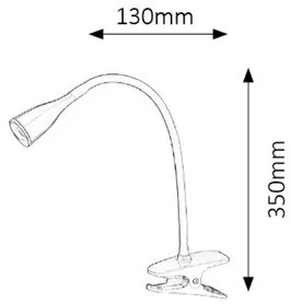 Rabalux JEFF LED stolná lampa 4198