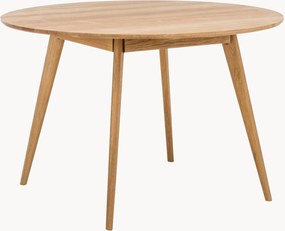Okrúhly jedálenský stôl z dubového dreva Yumi, Ø 115 cm