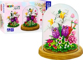 LEAN Toys 487 kusov kvetinovej sady v stojane