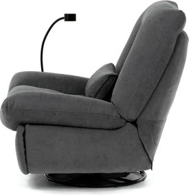 Polohovacie kreslo sivé, elektrické TV-7089 GREY2