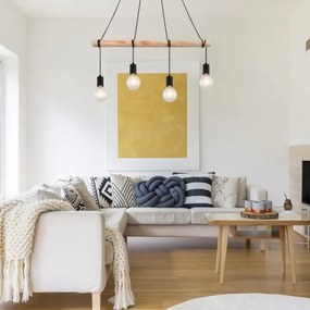 Rabalux 3980 - Luster na lanku PABLO 4xE27/40W/230V