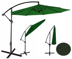 Záhradný slnečník Sunny - zelený 300cm