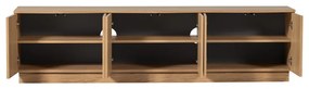 TV stolík z dubového dreva v prírodnej farbe 200x52x45 cm Zuma – WOOOD