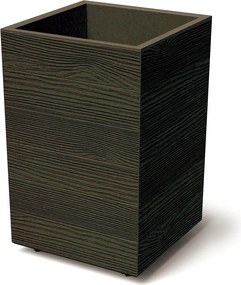 Květináč MADERAN SQUARE HIGH ECO WOOD 38,5 cm kávový