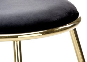 JEDÁLENSKÁ STOLIČKA KALEY ČIERNA BLUVEL 19 + ZLATÁ