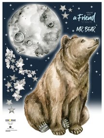 Nálepky na stenu Dekornik: Mr.Bear Good Night