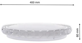 LED Stmievateľné stropné svietidlo LAYLA s diaľkovým ovládačom 1xLED/26W/230V