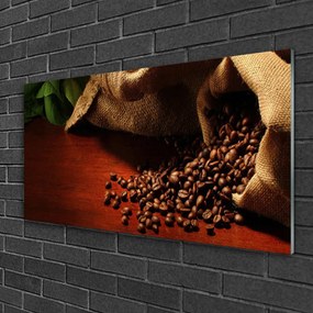 Skleneny obraz Káva zrnká kuchyňa 120x60 cm
