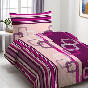 Posteľné obliečky BRANE PINK 2-dielna sada 140x200 cm