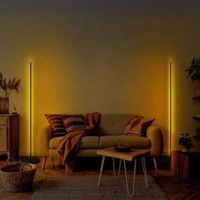 Čierna LED stojacia lampa (výška 153 cm) Only – Opviq lights
