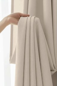 Záves na riasiacu pásku VIVA taupe Rozmer: 140x300 cm