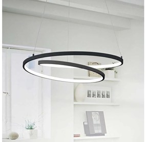 Ideal Lux - LED Luster na lanku OZ LED/52W/230V pr. 80 cm CRI 90 čierna