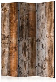 Paraván - Antique Wood [Room Dividers] Veľkosť: 135x172, Verzia: Akustický