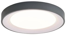 Moderné stropné svietidlo sivé s bielou farbou 48 cm vrátane LED stmievateľné - Kanton