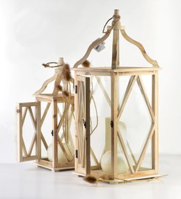 Sada 2 ks luceren LOKKE Wavy Line XL+L béžová