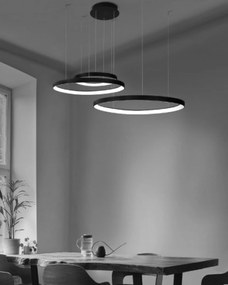 Moderný luster Amanda Pendant 45+65+85 3000K čierne