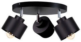 Keter Lighting Bodové svietidlo SIMPLY BLACK 3xE27/60W/230V pr. 30 cm 2112