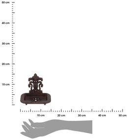 Miska na mydlo Victorian, tmavohnedá