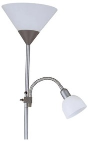 CHINATSU Stojacia lampa s čítacím ramenom GREO, 1xE27, 60W + 1xE14, 25W