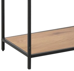 Actona Veľký kovový regál Seaford - dub divoký / čierna