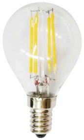 Diolamp Retro LED Filament žiarovka Mini Globe Clear P45 4W/230V/E14/6500K/440Lm/360°