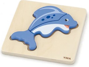Prvé detské puzzle Viga 59934 rybka