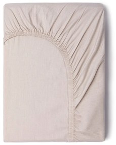Béžová bavlnená elastická plachta Good Morning, 180 x 200 cm