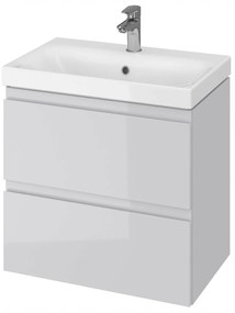Cersanit Moduo Slim, závesná umývadlová skrinka 60cm, šedá lesklá, S929-003