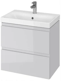 Cersanit Moduo Slim, závesná umývadlová skrinka 60cm, šedá lesklá, S929-003