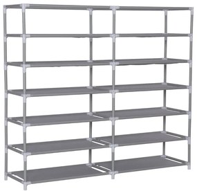 Mobilná skrinka na topánky, 4 farby- hnedá