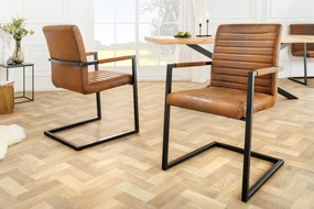 Dizajnová stolička LOFT hnedá