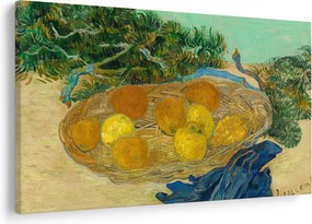Obraz - Vincent van Gogh, Still Life of  Oranges and Lemons with  Blue Gloves, reprodukcia (90x60 cm)