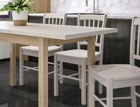 Rozkládací jídelní stůl Adam 120/160 cm kašmír/dub cremona torro