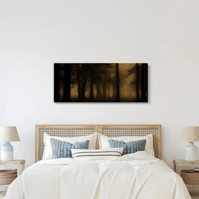 Obraz - Temný les (120x50 cm)