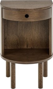 Nočný stolík v dekore duba v tmavoprírodnej farbe Paron – Actona