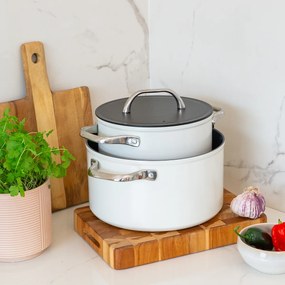 Hrniec s titánovým povrchom krémový Ø 24 cm - Saturn Terra Lunasol - 601309