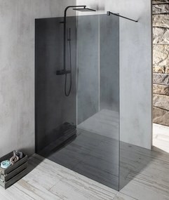 Gelco Gelco, VARIO BLACK jednodielna sprchová zástena na inštaláciu k stene, dymové sklo, 1000 mm, GX1310GX1014