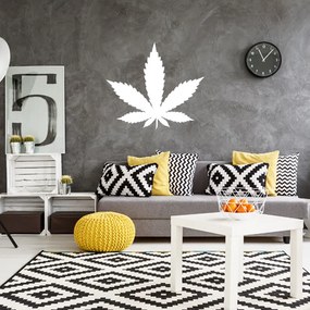 Sablio Samolepka na stenu: List marihuany - 60x53 cm